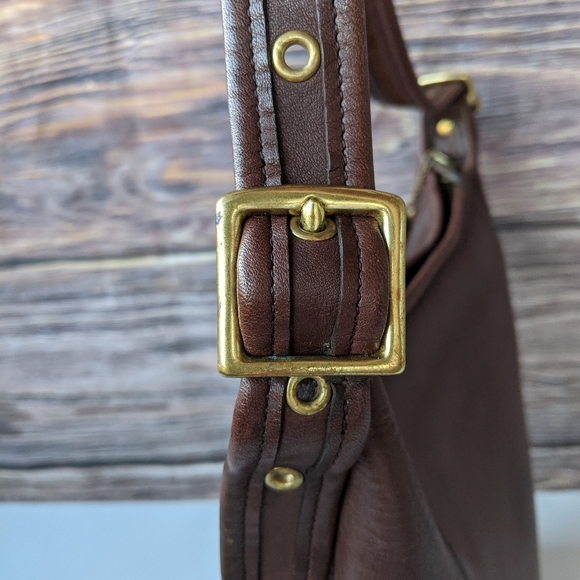 Vintage Coach Duffle 9060 Sac a dark brown Shoulder Bag - Picture 6 of 12